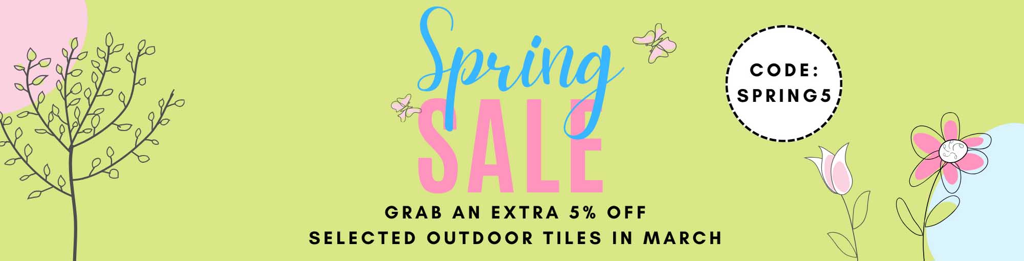 Spring Outdoor Tiles Sale