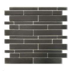 Couture black glass mosaic wall tiles_swatch