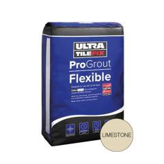 Image of ProGrout Flexible Wall & Floor Tile Grout - Limestone 10Kg