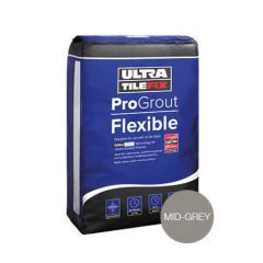 ProGrout Flexible Wall & Floor Tile Grout - Mid Grey 10Kg