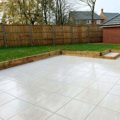 Montana Sand_inspire landscaping -patio project with 600x600mm slabs
