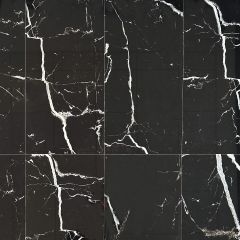 Nexus Black Mirror Polished Porcelain Bathroom & Kitchen Tiles - 600x295mm