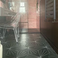 Vector Black wall and floor tiles - customer project