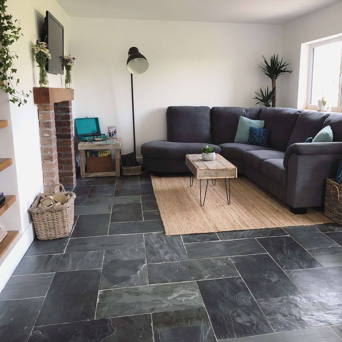Projects Brooke - Charcoal Grey Slate - living room