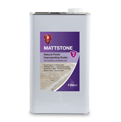 a bottle of Mattstone Natural Stone impregnating sealer for tiles