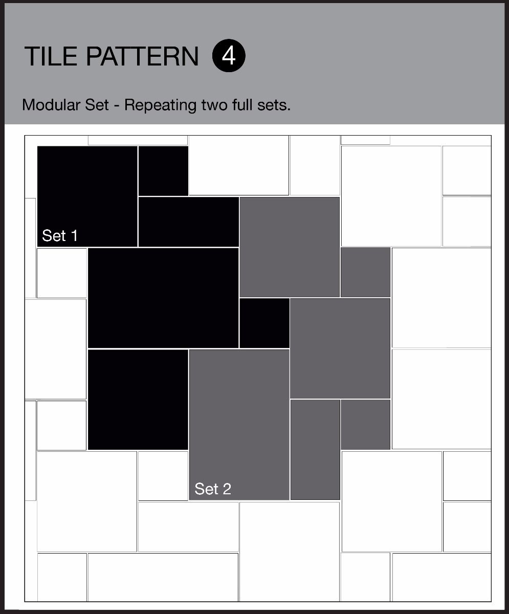 Tile Pattern 4 - Modular Set - Repeating two full sets